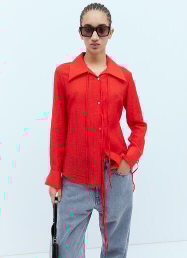 Saskia 衬衫 Rejina Pyo Saskia 衬衫 红色 rej0254008