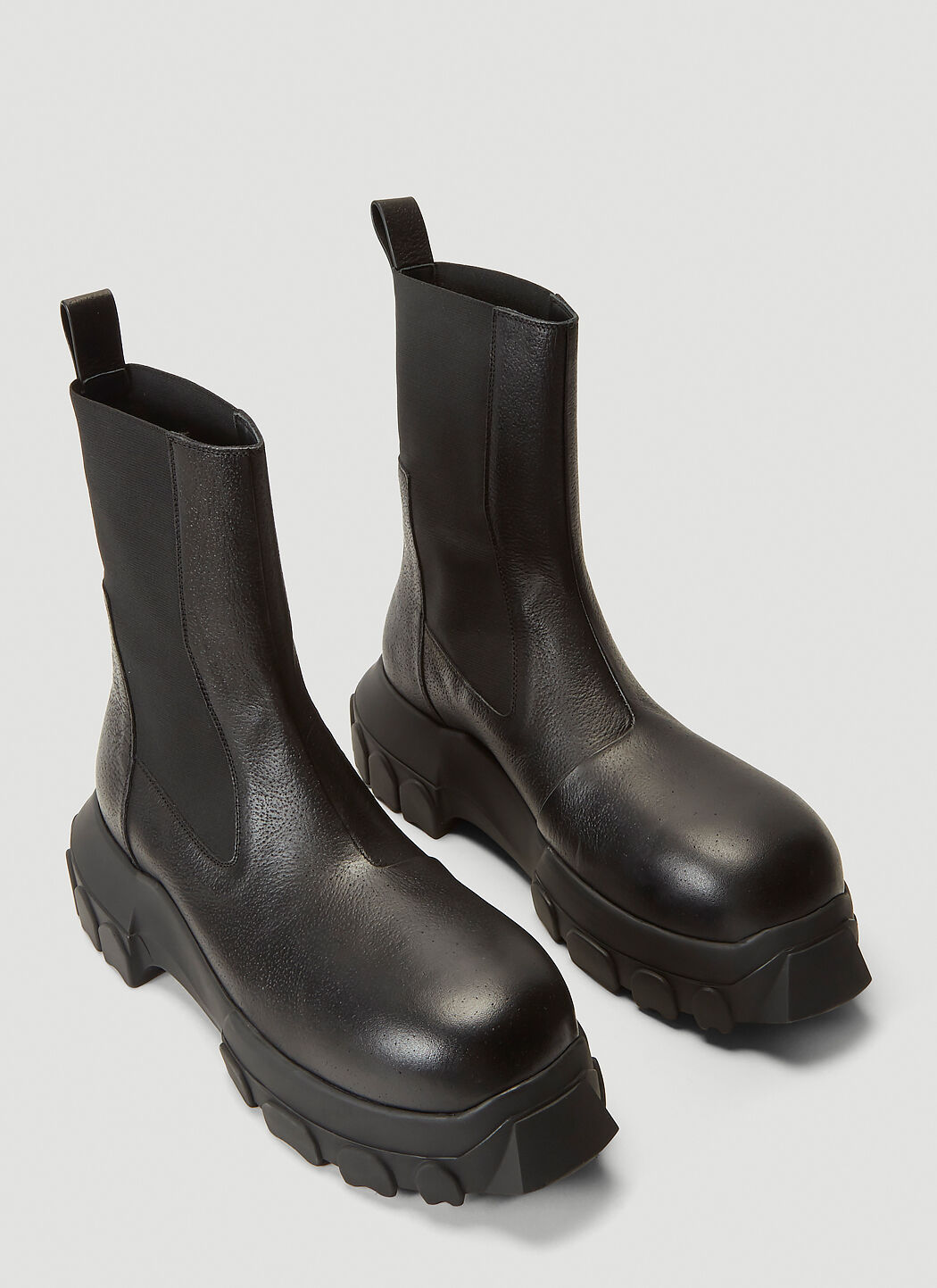 Rick Owens Mega Bozo Tractor Boots in Black | LN-CC