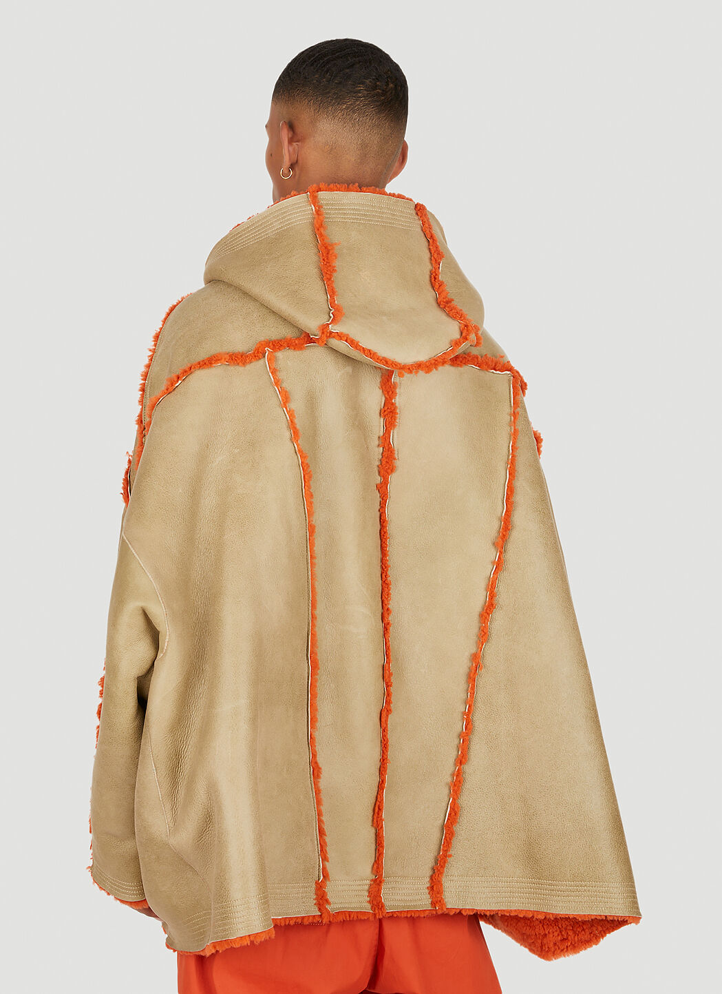 Rick Owens Jumbo Peter Shearling Jacket in Beige LN-CC