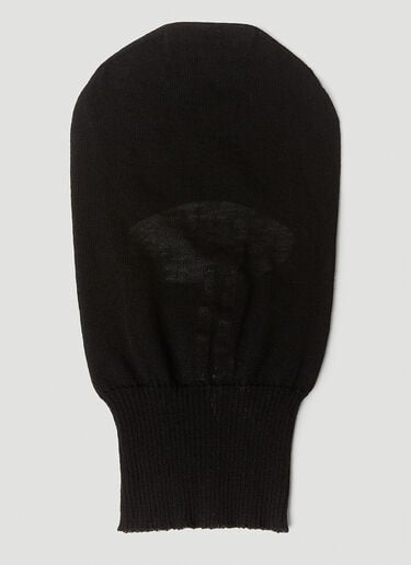 골지 니트 발라클라바 Rick Owens 골지 니트 발라클라바 블랙 ric0151032