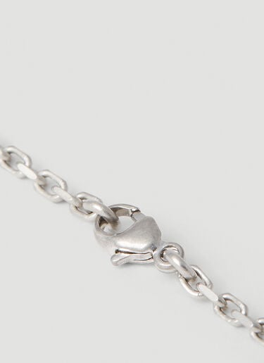 Rick Owens Open Trunk Necklace Silver ric0151050