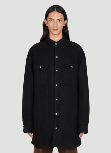 오버사이즈 울 재킷 Rick Owens 오버사이즈 울 재킷 블랙 ric0153002