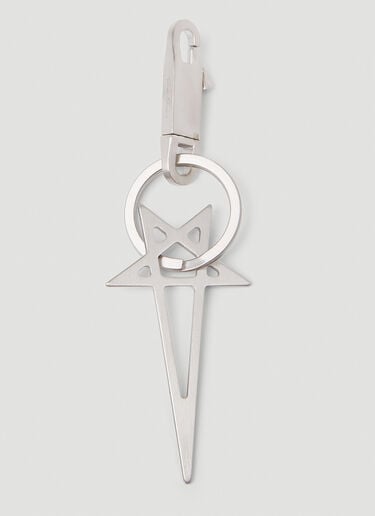 Rick Owens 펜타그램 키링 실버 ric0153037