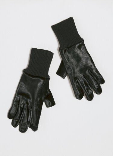 リブカフ ヘアグローブ Rick Owens リブカフ ヘアグローブ ブラック ric0154012