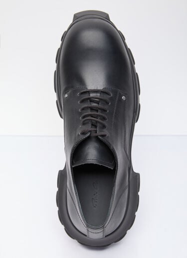 레이스업 보조 트랙터 슈즈 Rick Owens 레이스업 보조 트랙터 슈즈 블랙 ric0155028