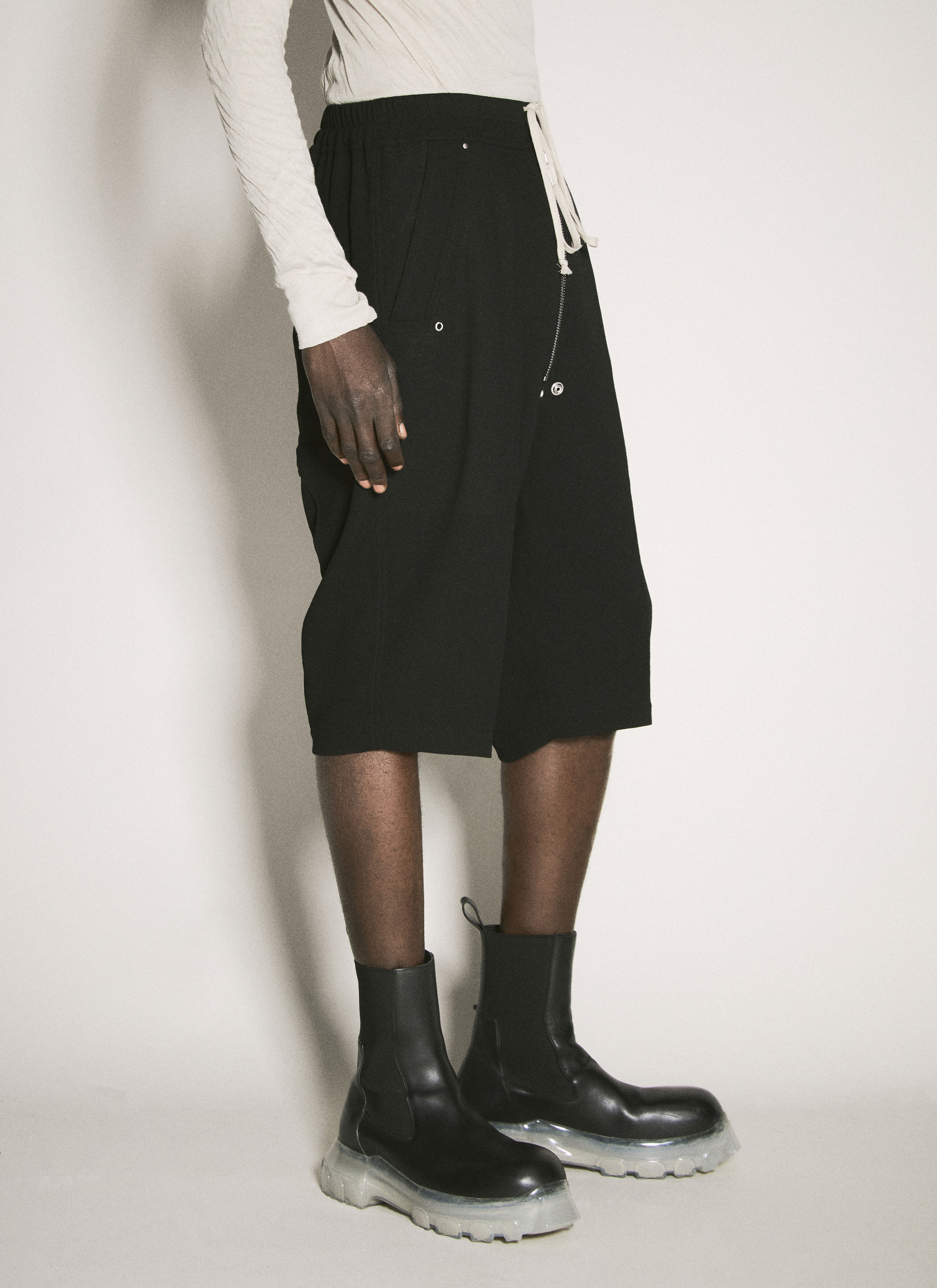 Rick Owens Men's' Bela Pods Shorts in Black | LN-CC®