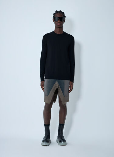 Slivered Midi Skirt Rick Owens Slivered Midi Skirt Denim ric0161007