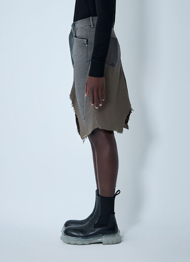 Rick Owens Slivered Midi Skirt Denim ric0161007