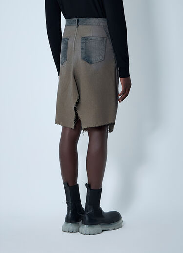 Rick Owens Slivered Midi Skirt Denim ric0161007