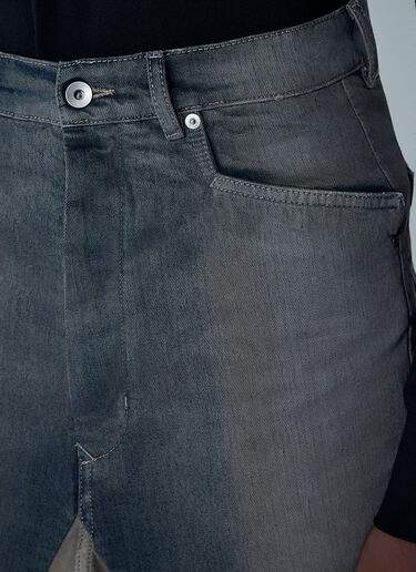 Rick Owens Slivered Midi Skirt Denim ric0161007