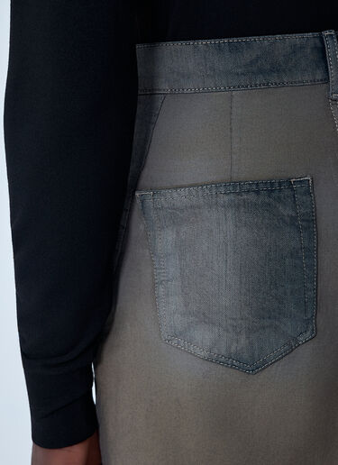 Rick Owens Slivered Midi Skirt Denim ric0161007