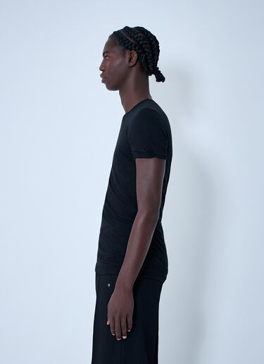 Rick Owens コットン半袖Tシャツ  ブラック ric0161020