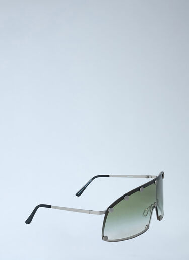Rick Owens Shielding Sunglasses Green ric0161043