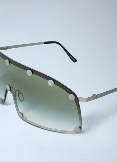 Rick Owens Shielding Sunglasses Green ric0161043
