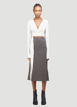 Rick Owens Wrap Shirt White ric0240001