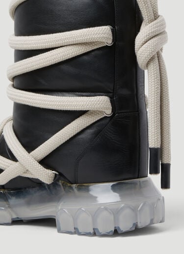 Lunar Tractor Padded Leather Boots Rick Owens Lunar Tractor Padded Leather Boots Black ric0253031