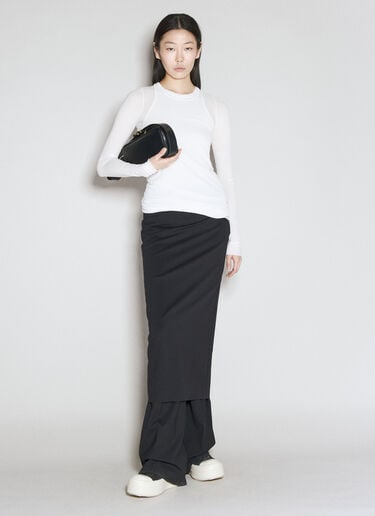 Long Sleeve Rib T-Shirt Rick Owens Long Sleeve Rib T-Shirt White ric0255022