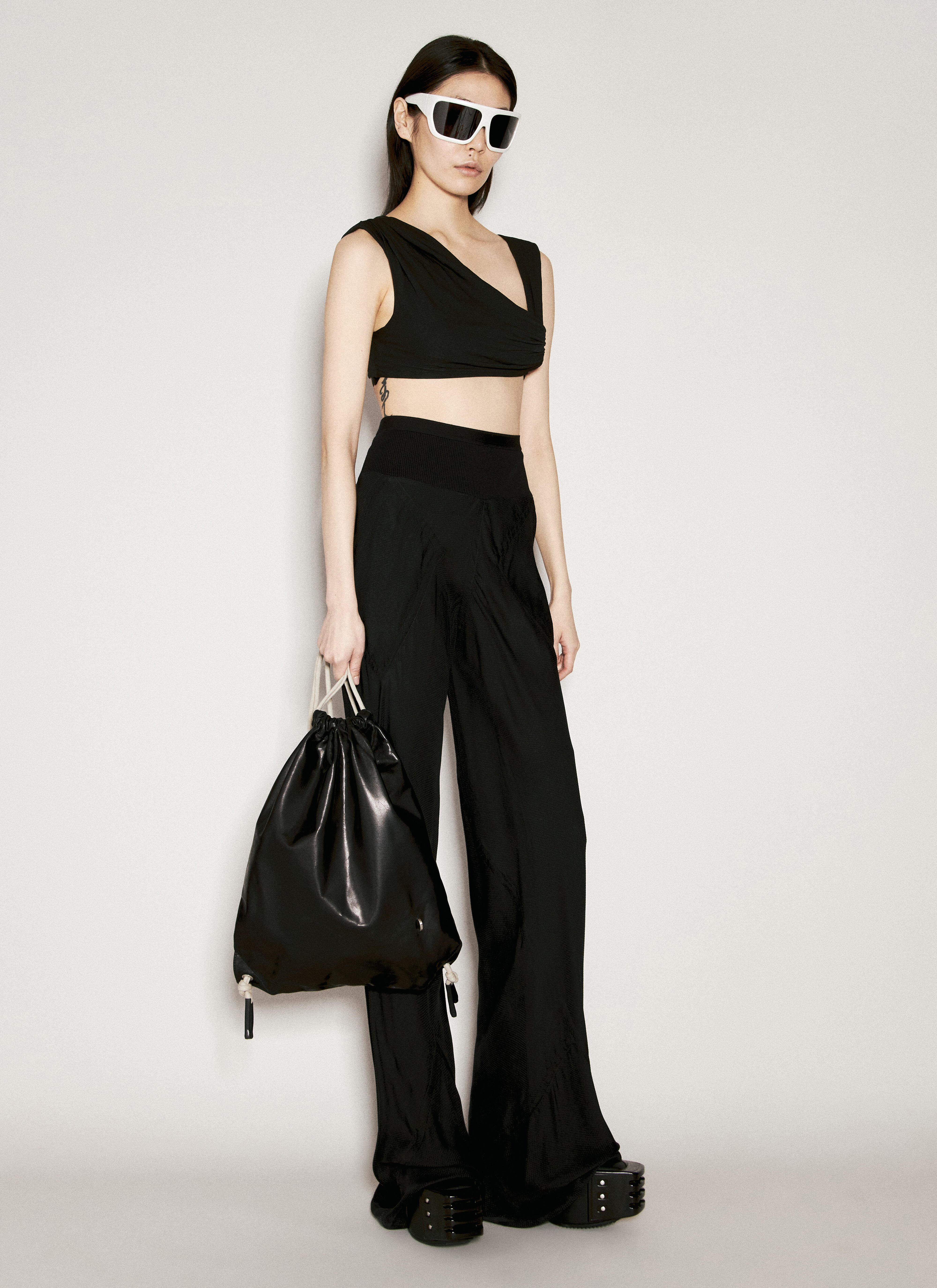 Rick Owens Women's' Drawstring Backpack in Black | LN-CC®