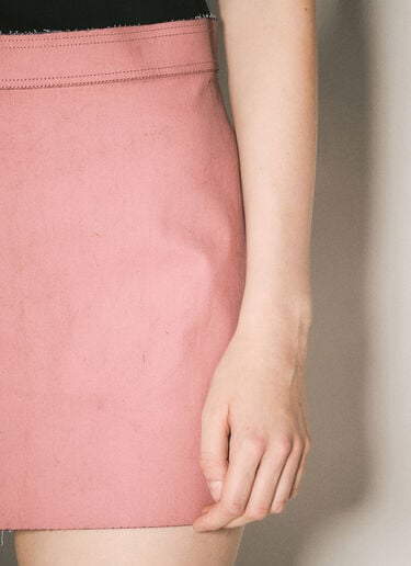 Coated Mini Skirt Rick Owens Coated Mini Skirt Pink ric0258005