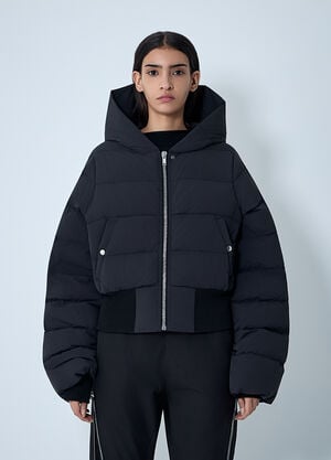 Rick Owens Hooded Down Jacket Black ric0261004