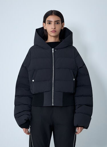 Hooded Down Jacket Rick Owens Hooded Down Jacket Black ric0261004