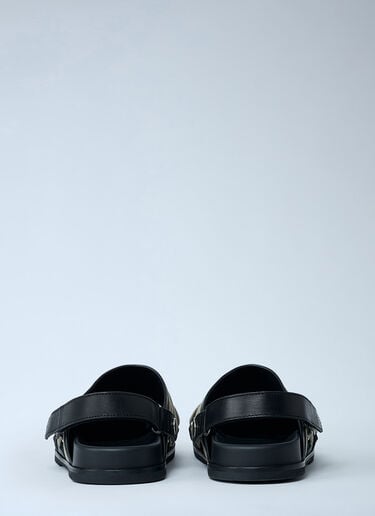 Megalace Leather Mules Rick Owens Megalace Leather Mules Black ric0261022