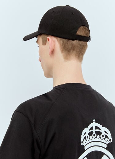 Logo Print Baseball Cap Y-3 x Real Madrid Logo Print Baseball Cap Black rma0156013