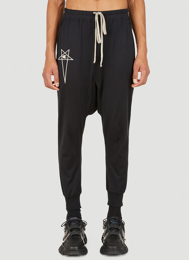 Prisoner Dropped Crotch Track Pants Rick Owens x Champion Prisoner Dropped Crotch Track Pants Black roc0148016