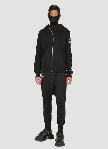 Prisoner Dropped Crotch Track Pants Rick Owens x Champion Prisoner Dropped Crotch Track Pants Black roc0148016