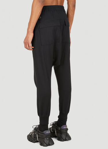 Prisoner Dropped Crotch Track Pants Rick Owens x Champion Prisoner Dropped Crotch Track Pants Black roc0148016