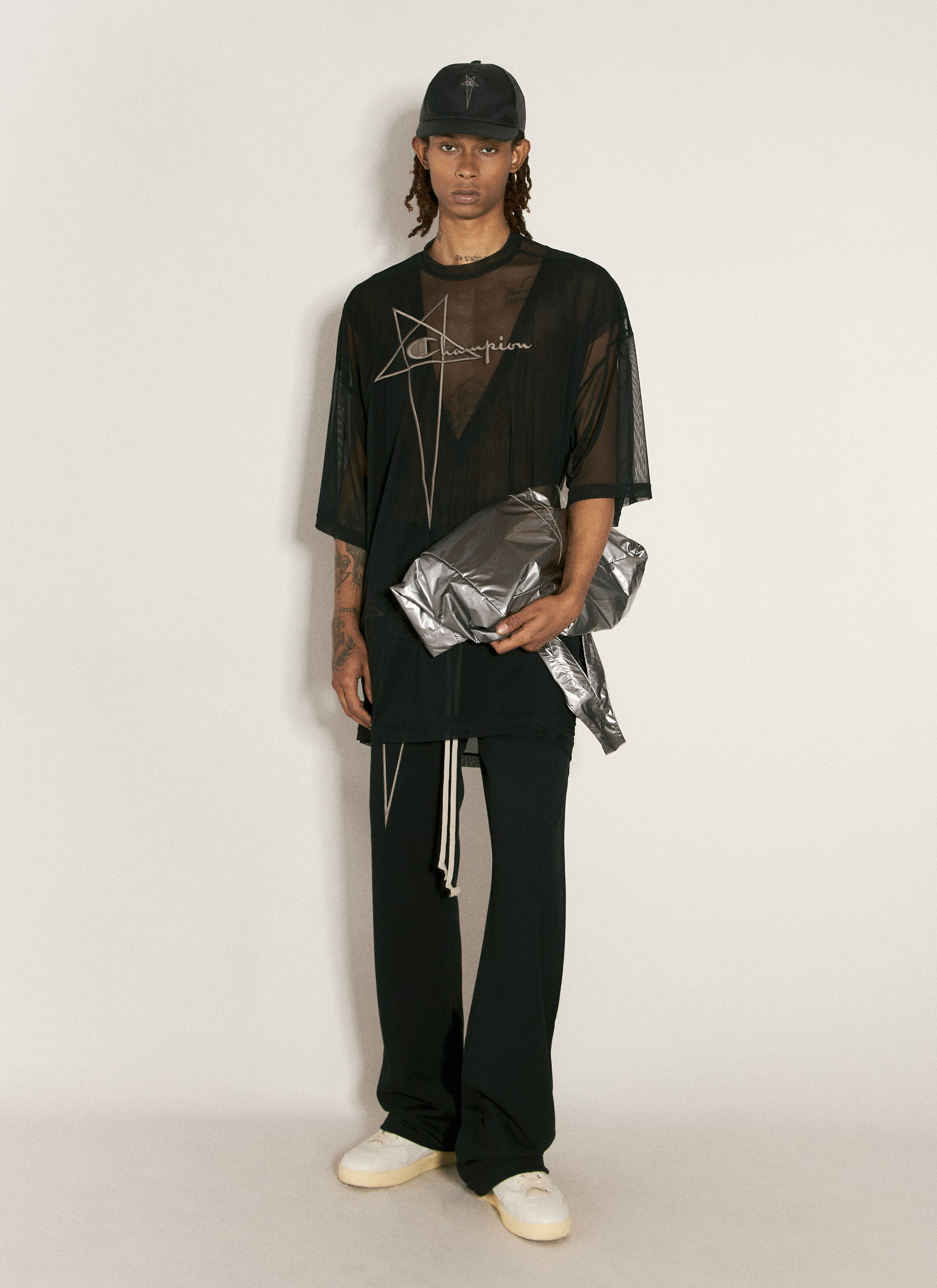 Rick Owens × Champion DYLAN T 黒 ディラン 新品 Rick Owens x Champion Men's' Dylan T-Shirt in Black | LN-CC®