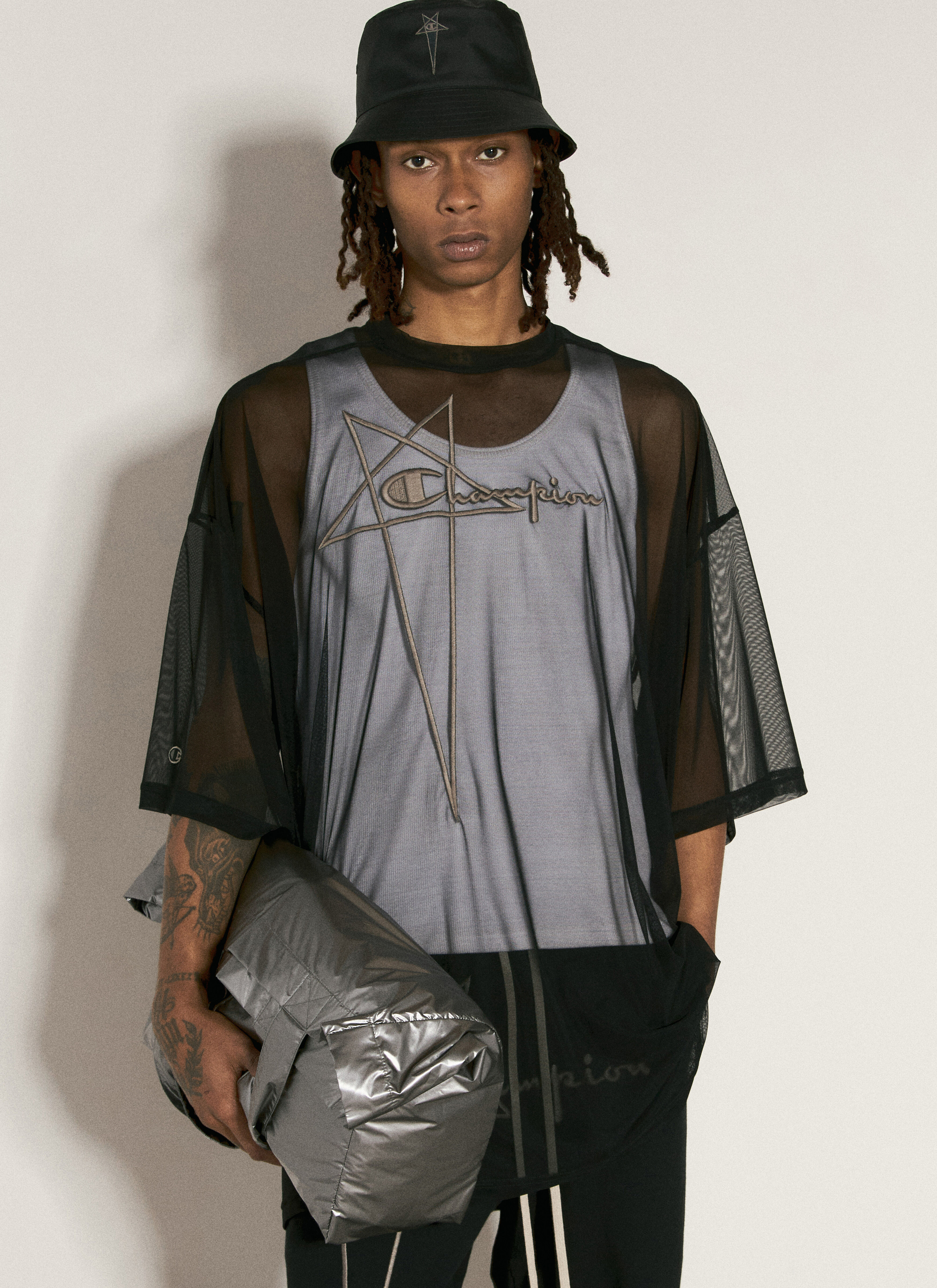Rick Owens × Champion DYLAN T Rick Owens x Champion Men's' Logo Embroidery Tote Bag in