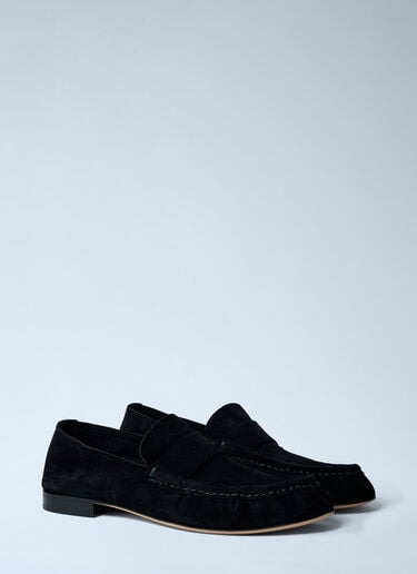 Suede Loafers The Row Suede Loafers Black row0161009