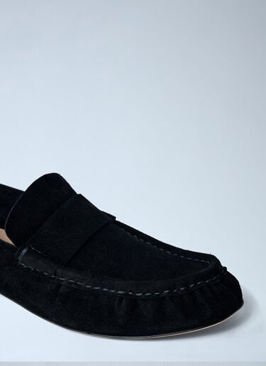 Suede Loafers The Row Suede Loafers Black row0161009
