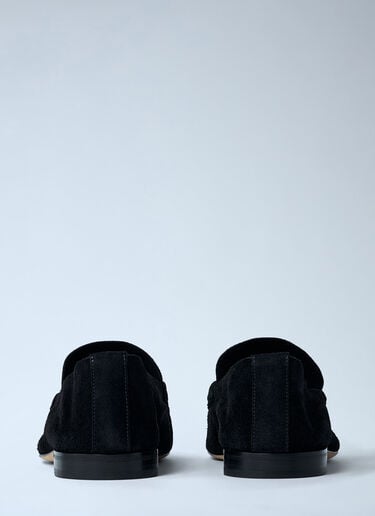 Suede Loafers The Row Suede Loafers Black row0161009