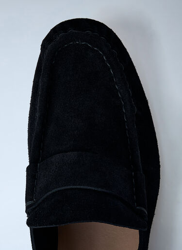 Suede Loafers The Row Suede Loafers Black row0161009