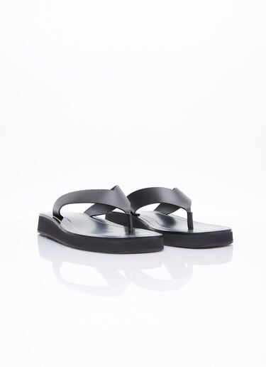 Ginza 皮革凉鞋 The Row Ginza 皮革凉鞋 黑色 row0253057