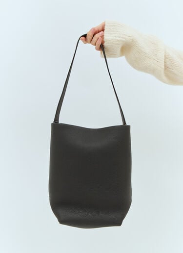 The Row Medium N/S Hook Tote Bag Black row0257029