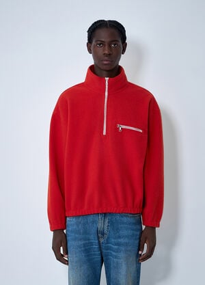 RIER Zip-Up Fleece Sweatshirt Orange rrr0362001