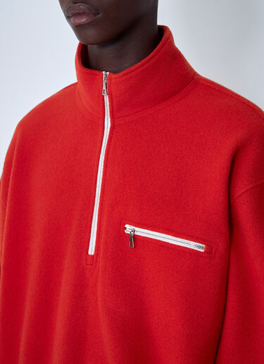RIER Zip-Up Fleece Sweatshirt Orange rrr0362001