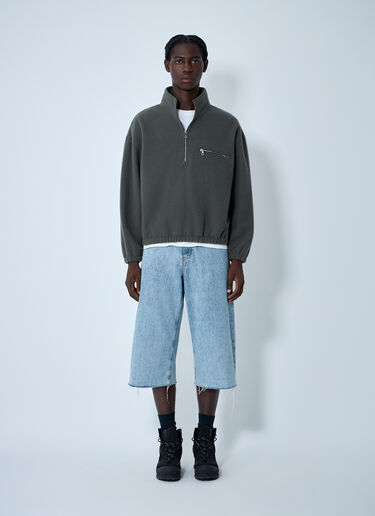 RIER Zip-Up Fleece Sweatshirt Grey rrr0362003