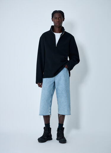 RIER Zip-Up Fleece Sweatshirt Black rrr0362004