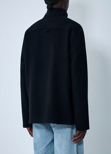 RIER Zip-Up Fleece Sweatshirt Black rrr0362004