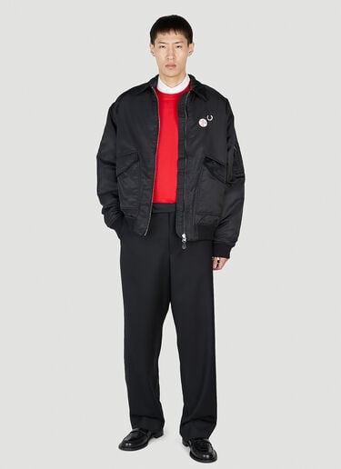 Printed Flight Jacket Raf Simons x Fred Perry Printed Flight Jacket Black rsf0152002