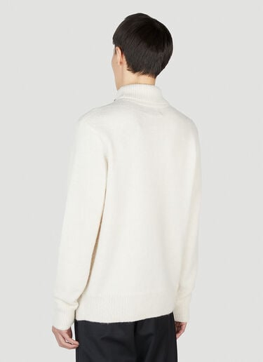 하이넥 스웨터 Raf Simons x Fred Perry 하이넥 스웨터 화이트 rsf0152005