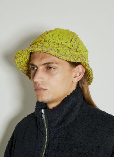 Painted Fleece Bucket Hat Song for the Mute Painted Fleece Bucket Hat Yellow sfm0154015