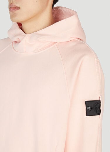Pink Stone Island Drawstring Neck Sweatshirt Stone Island Shadow