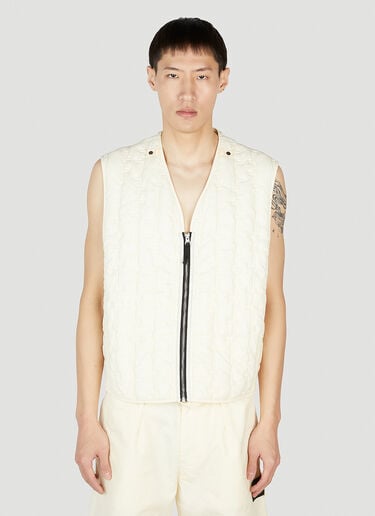 绗缝背心 Stone Island Shadow Project 绗缝背心 奶油色 shd0152017