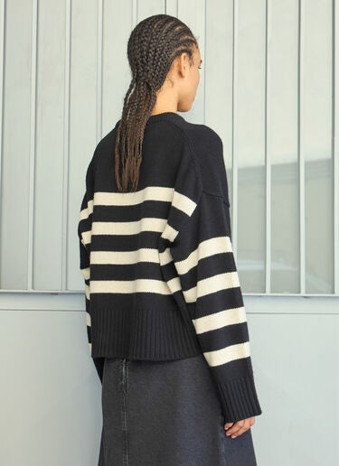Campa Stripe Sweater Skall Studio Campa Stripe Sweater Black ska0258009