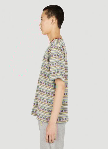 플로럴 스트라이프 T-셔츠 Sky High Farm Workwear 플로럴 스트라이프 T-셔츠 레드 skh0350003